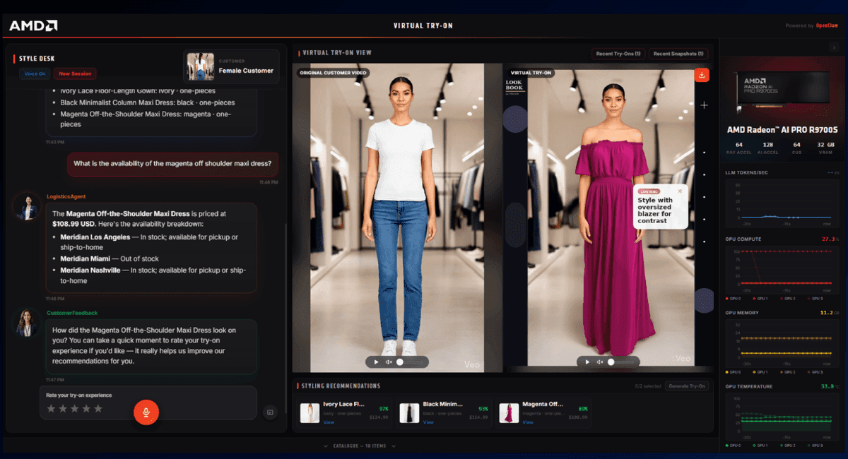 Virtual Try-On: Photorealistic Fitting-Room Intelligence That Never Leaves the Store
