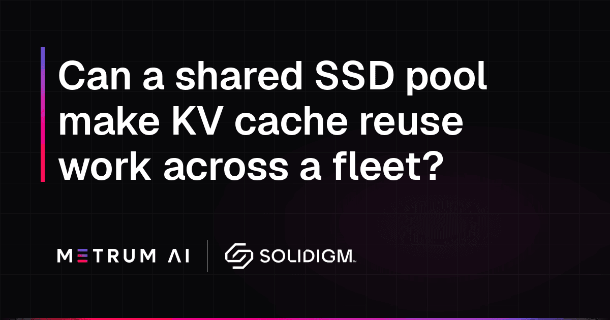 Can a shared SSD pool make KV cache reuse work across a fleet?
